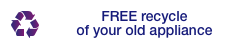 We recycle your old appliance