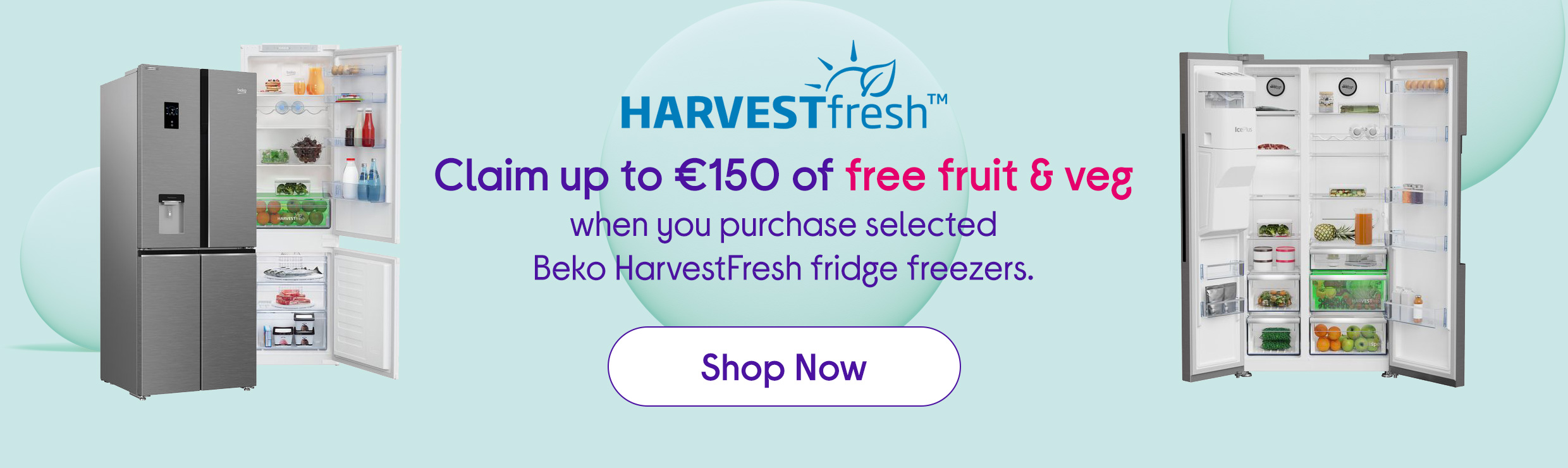Claim up to €150 fruit and veg from Beko