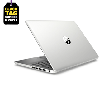 HP 14 inch laptop in silver