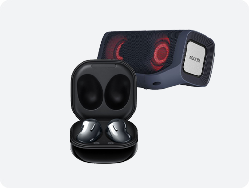 Samsung Buds and Xboom Wireless Speaker