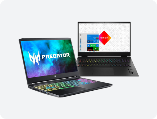 Acer Predator Gaming Laptop and HP Omen Gaming Laptop