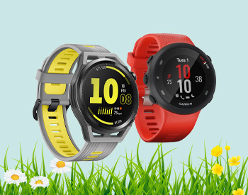 Garmin and Huawei smart watches