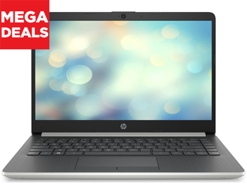 14 HP laptop with AMD Ryzen 3 processor with 128 GB SSD storage