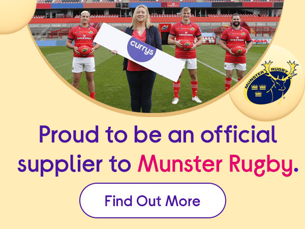 Currys Sponsor Munster Rugby