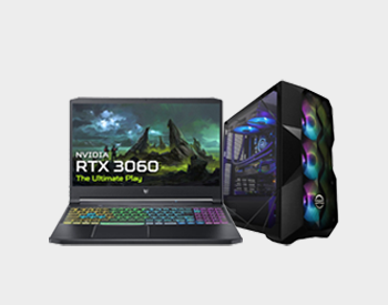 Gaming laptops and PCs