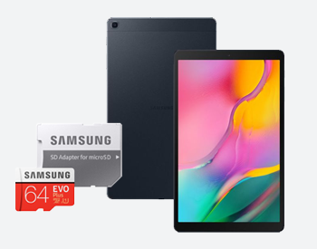 Samsung tablet and memory card bundle