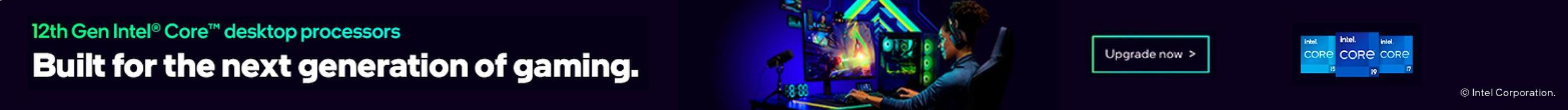 Gaming desktops powered by Intel 12th gen processors