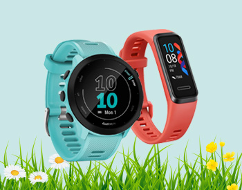 Garmin and Huawei smart watches