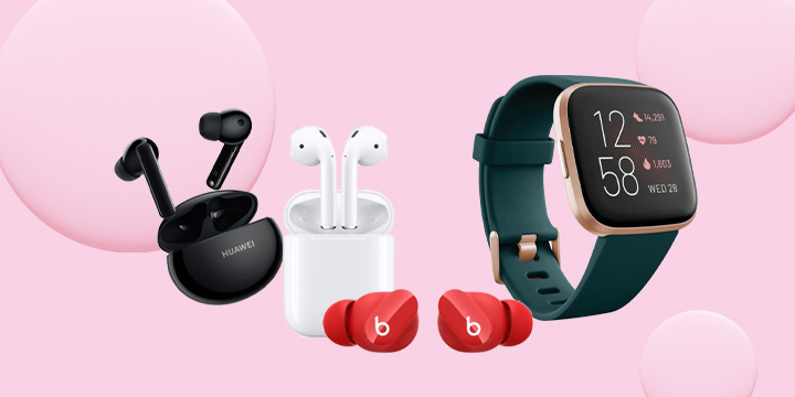Wireless headphones and watches